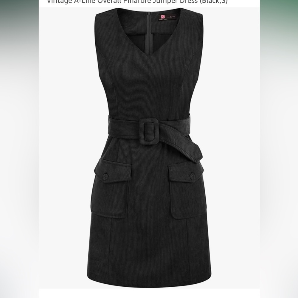 Black jumper dress